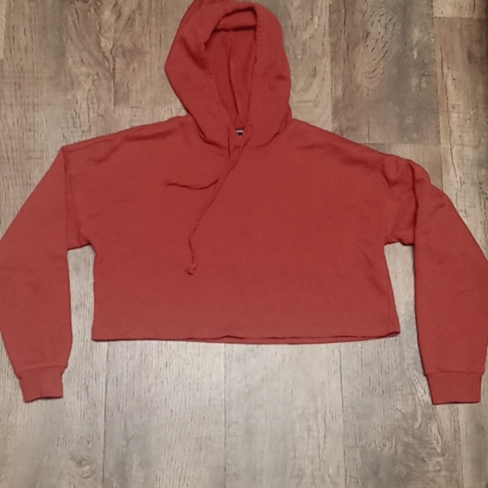 Oversized Cropped Hoodie